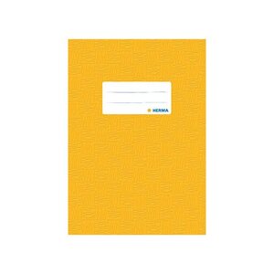 Protège-cahiers format A5, couverture jaune, en PP HERMA
