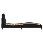 vidaXL Cadre de lit sans matelas noir 90x200 cm similicuir