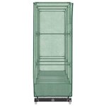 vidaXL Jardinière surélevée avec housse aspect rotin 120x40x123 cm