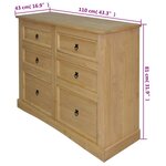 vidaXL Buffet Gamme Corona Pin mexicain 110x43x81 cm