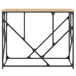 vidaXL Table console chêne sonoma 100x40x80 cm bois d'ingénierie