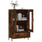 vidaXL Buffet haut chêne fumé 69 5x31x115 cm bois d'ingénierie