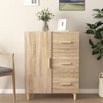 vidaXL Buffet chêne sonoma 69 5x34x90 cm bois d'ingénierie