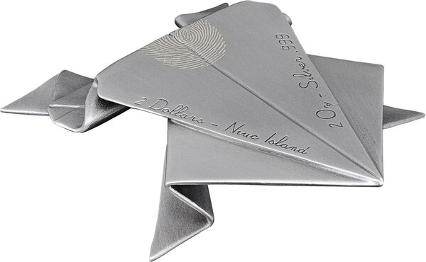 Pièce de monnaie en Argent 2 Dollars g 62.2 (2 oz) Millésime 2026 Folded Dreams PAPER FROG (PRÉCOMMANDE)