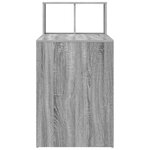 vidaXL Bureau Gris Sonoma 108 x 55 x 103 5 cm Bois d'ingénierie