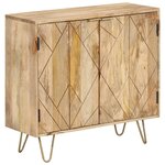 vidaXL Buffet 80x30x75 cm Bois de manguier solide