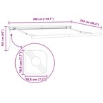 vidaXL Auvent Rétractable Blanc 300 x 250 cm Tissu et Métal