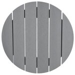 Ensemble de bar de jardin vidaXL 3 pièces gris clair HDPE