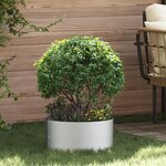 vidaXL Ensemble de Jardinières Galvanisées Galvanisé Acier