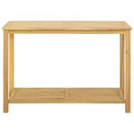 vidaXL Table console de jardin Acacia clair 110 x 40 x 75 cm