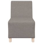 vidaXL Unité de Sofa Modulaire Sans Accoudoirs 3 Pièces Taupe