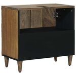 vidaXL Meuble sous Lavabo de Salle de Bain Marron 62 x 33 x 58 cm