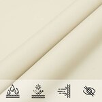 vidaXL Voile de parasol tissu oxford rectangulaire 2 5x3 m crème