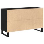 Buffet vidaXL Noir Chêne 100x36x60 cm Bois d'ingénierie