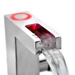 SCHÜTTE Mitigeur de lavabo à LED avec bec verseur ORINOCO chrome