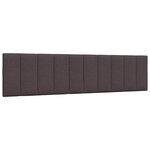 vidaXL Lit avec matelas Hanko marron foncé 200x200 cm tissu