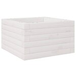 vidaXL Jardinière blanc 40x40x23 cm bois de pin massif