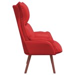 vidaXL Fauteuil relaxant Rouge 69 x 74 x 93 cm Faux cuir