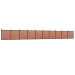 vidaXL Panneau de clôture marron 1737x186 cm WPC