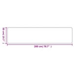 vidaXL Tapis de couloir aspect sisal sable 50x200 cm