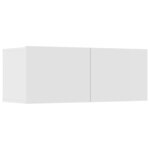vidaXL Ensemble de meubles TV 8 Pièces Blanc Bois d'ingénierie