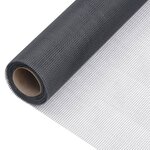 vidaXL Écran en treillis Fibre de verre 100x500 cm Gris