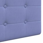 vidaXL Tête de lit suspendue Avec lumière LED Bleu denim Tissu