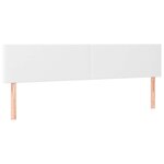 vidaXL Sommier à lattes de lit avec matelas blanc 120x190cm similicuir