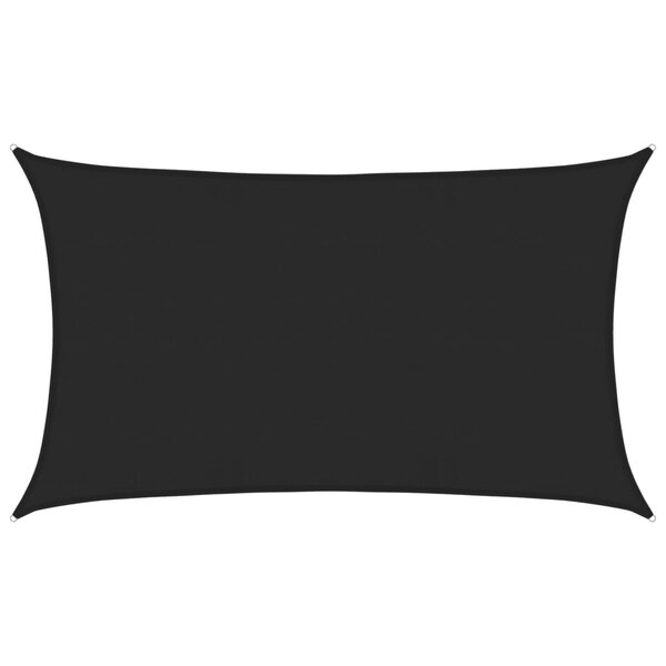 vidaXL Voile d'ombrage 160 g/m² Noir 5x8 m PEHD