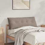 vidaXL Coussin de Dos Taupe 120 x 50 cm Tissu en microfibre