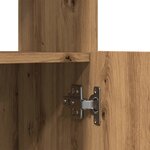 vidaXL Buffet haut chêne artisanal 92x33x180 cm bois d'ingénierie