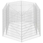 vidaXL Lit surélevé à gabion hexagonale 160x140x100 cm