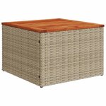 vidaXL Ensemble de canapé de jardin 8 Pièces Beige et crème Polyrotin
