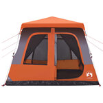 vidaXL Tente familiale dôme 8 personnes gris orange libération rapide