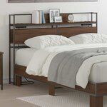 vidaXL Tête de lit de rangement Chêne marron 150 cm Bois d'ingénierie