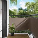 vidaXL Écran de balcon Taupe 100 x 500 cm Tissu Oxford