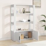 vidaXL Buffet Blanc 80x30x119 5 cm Bois d'ingénierie