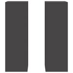 vidaXL Supports de Plantes d'Extérieur Pilier 2 Pièces Noir 24x24x75 cm Acier