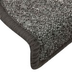 vidaXL Tapis d'escalier 30 pièces 56 x 17 x 3 cm Gris foncé Demi-rond