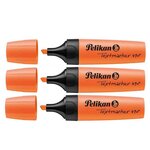 Surligneur Textmarker 490 Pte biseautée 1 - 5 mm Orange fluo x 3 PELIKAN