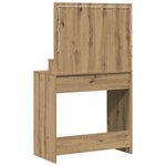 vidaXL Coiffeuse chêne artisanal 79 x 41 x 135 cm Bois d'ingénierie