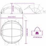 vidaXL Dôme de piscine Transparent 336 x 322 x 160 cm PVC