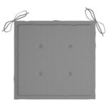 vidaXL Chaises de jardin avec coussins 2 Pièces Acacia solide et acier