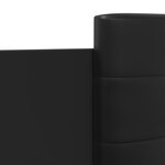 vidaXL Cadre de lit sans matelas noir 120x200 cm