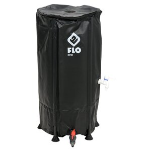 FLO Réservoir d'eau de pluie pliable 100 L noir