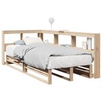 vidaXL Lit bibliothèque sans matelas 90x190 cm bois de pin massif