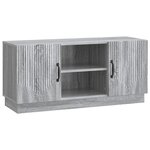 vidaXL Meuble TV 102 x 34 5 x 47 cm Sonoma gris Bois d'ingénierie