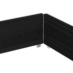 vidaXL Jardinière noir 150x100 cm bois massif de pin