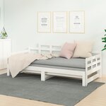 vidaXL Lit coulissant sans matelas blanc 2x(90x200) cm