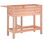 vidaXL Jardinière avec dessus de table pliable bois de Douglas massif